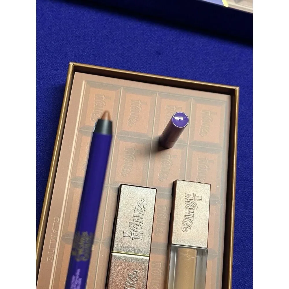 GLAMLITE WILLY WONKA AND THE CHOCOLATE FACTORY LIP KIT LIPSTICK GLOSS LINER NEW